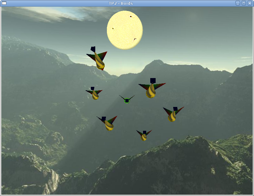 Boids screenshot 1
