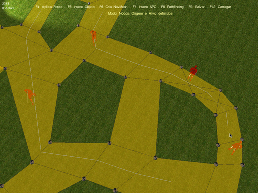Steering and Pathfinding using Navigation Meshes in an Interactive Environment screenshot 1